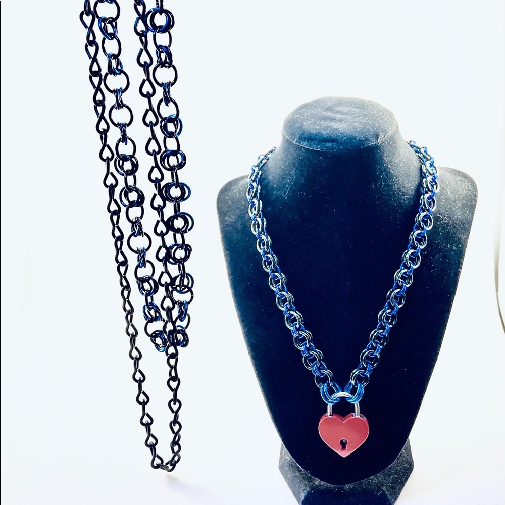 Leather Pride Cosplay Choker & Belt Chain
